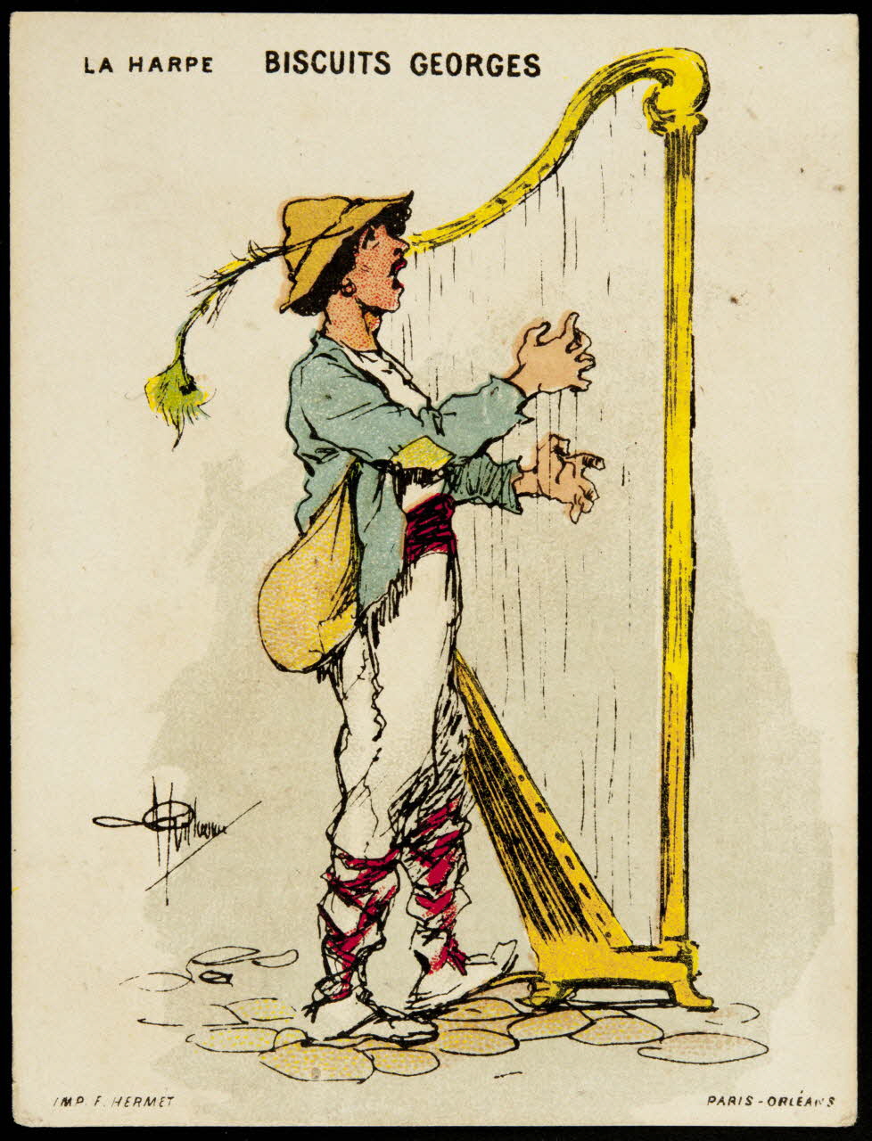 Guillaume ; Hermet Félix carte réclame chromo Paris 1920 1995.1.1059.6 Photo