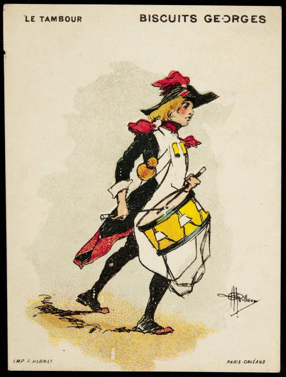 Guillaume ; Hermet Félix carte réclame chromo Paris 1920 1995.1.1059.8 Photo