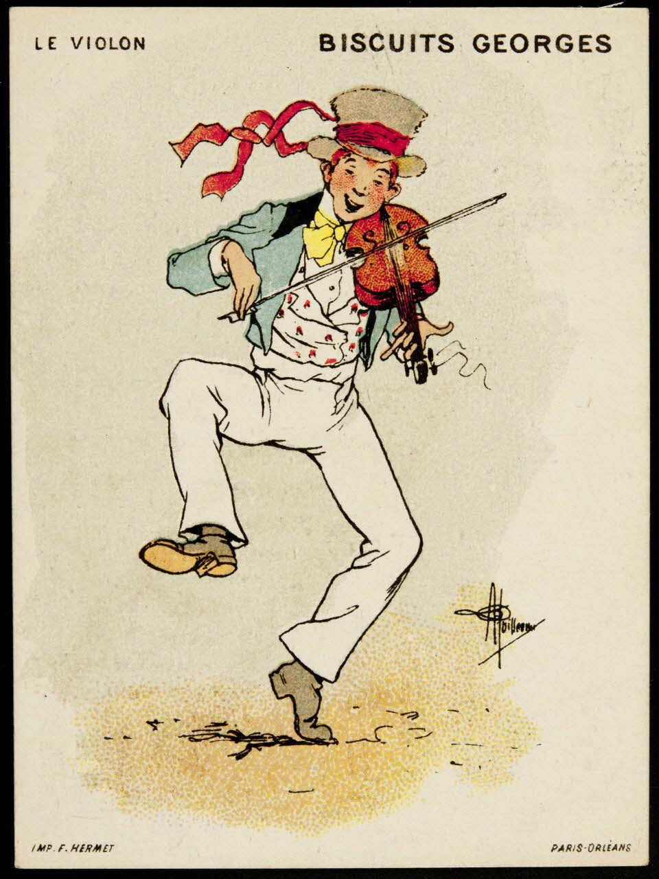 Guillaume ; Hermet Félix carte réclame chromo Paris 1920 1995.1.1059.9 Photo