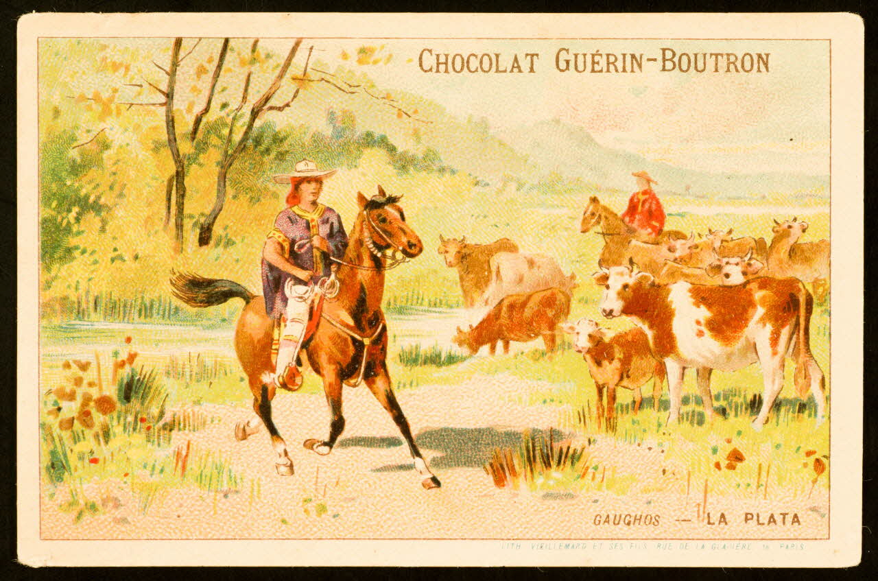 Baster & Vieillemard carte réclame chromo Paris 1889-1895 1995.1.106.16 Photo