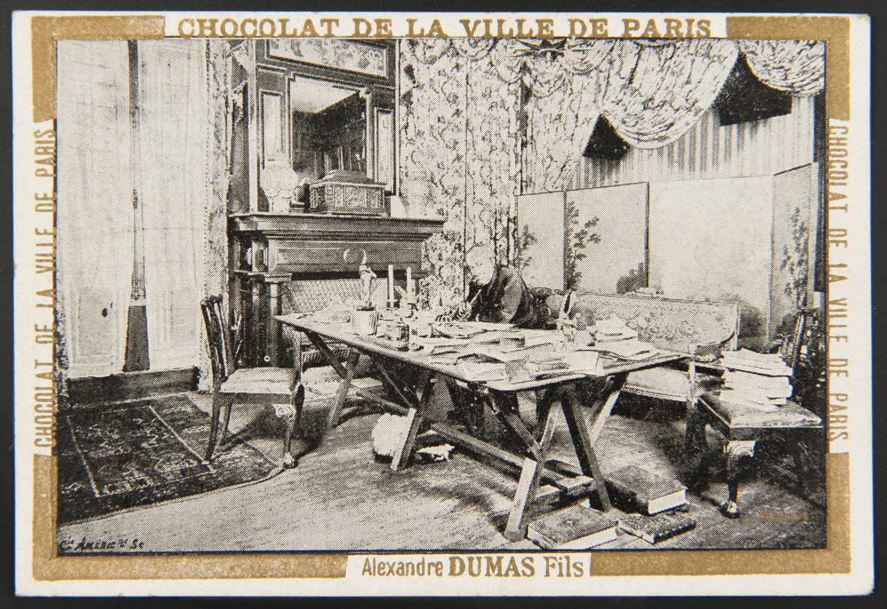 Mairet ; Compagnie Américaine ; Léopold Verger carte réclame chromo Paris 1884 1995.1.1061.1 Photo