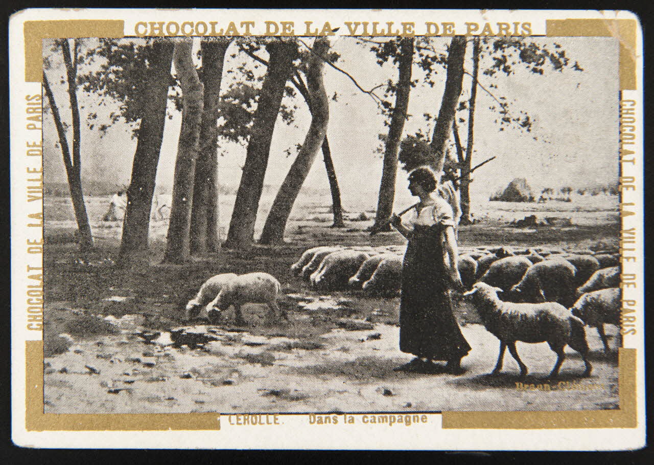Lerolle Henry ; Braun-Clément ; Léopold Verger carte réclame chromo Paris 1880 1995.1.1061.24 Photo
