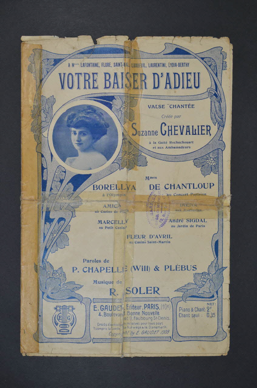 chanson petit format 1966.209.5 Photo Mucem