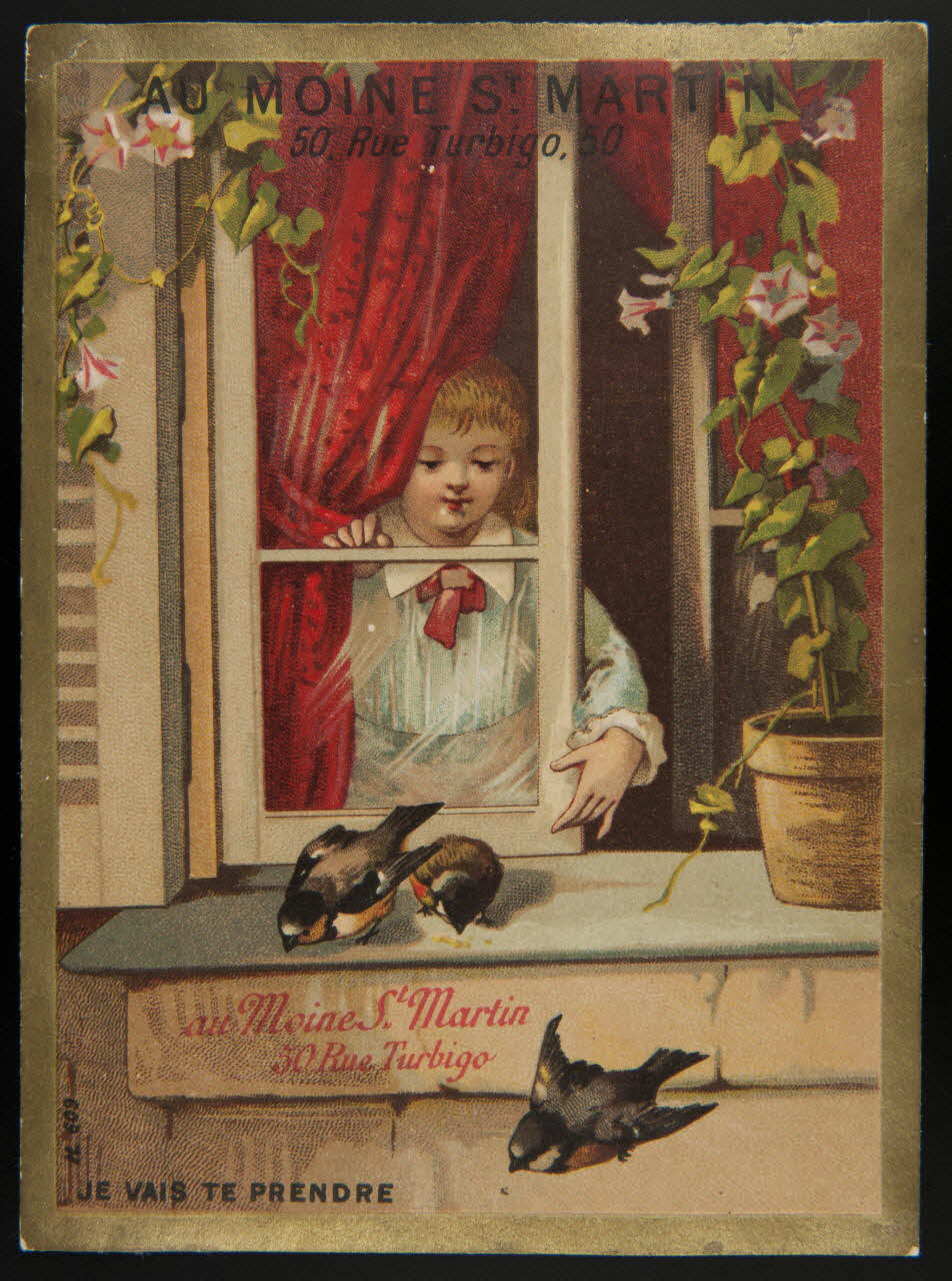 Imprimerie H. Laas carte réclame chromo Paris 1878-1900 1995.1.1068.1 Photo