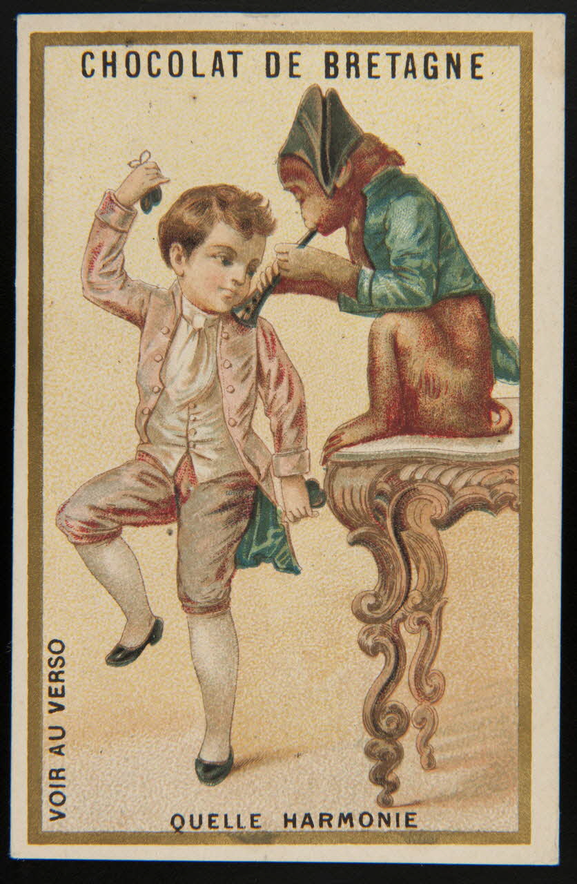 Imprimerie H. Laas ; Imprimerie Emile Pécaud & Cie carte réclame chromo Paris 1900-1905 1995.1.1072.1 Photo