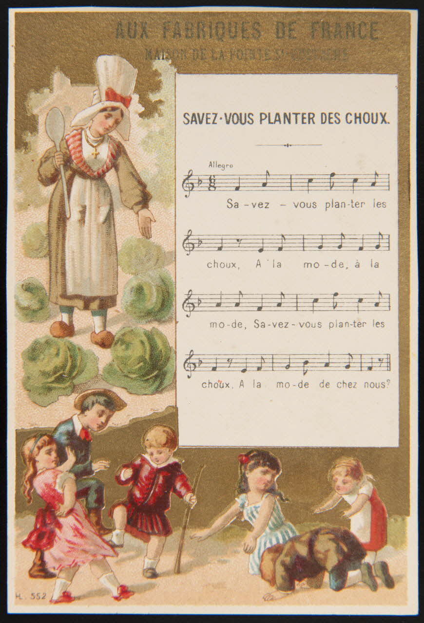 Imprimerie H. Laas carte réclame chromo Paris 1878-1900 1995.1.1081.15 Photo
