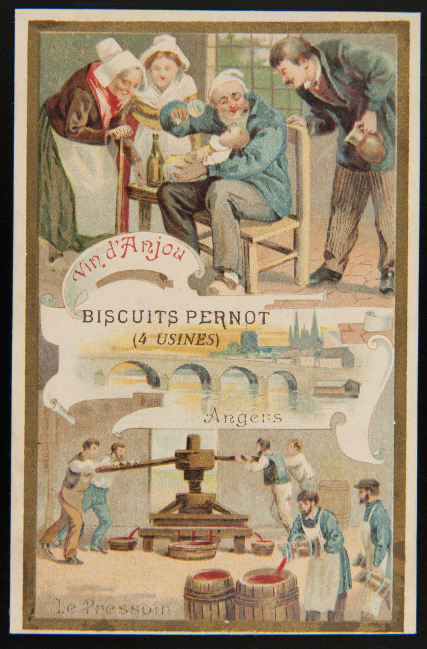 Imprimerie H. Laas ; Pecaud L. carte réclame chromo Paris 1900-1905 1995.1.1084.4 Photo