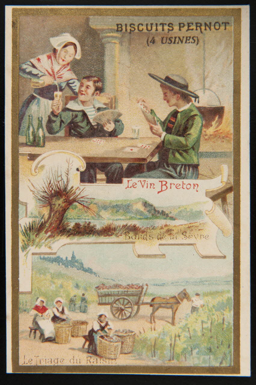 Imprimerie H. Laas ; Pecaud L. carte réclame chromo Paris 1900-1905 1995.1.1084.5 Photo