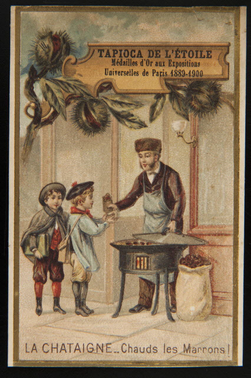 Imprimerie H. Laas ; Pecaud L. carte réclame chromo Paris 1900-1905 1995.1.1085.3 Photo