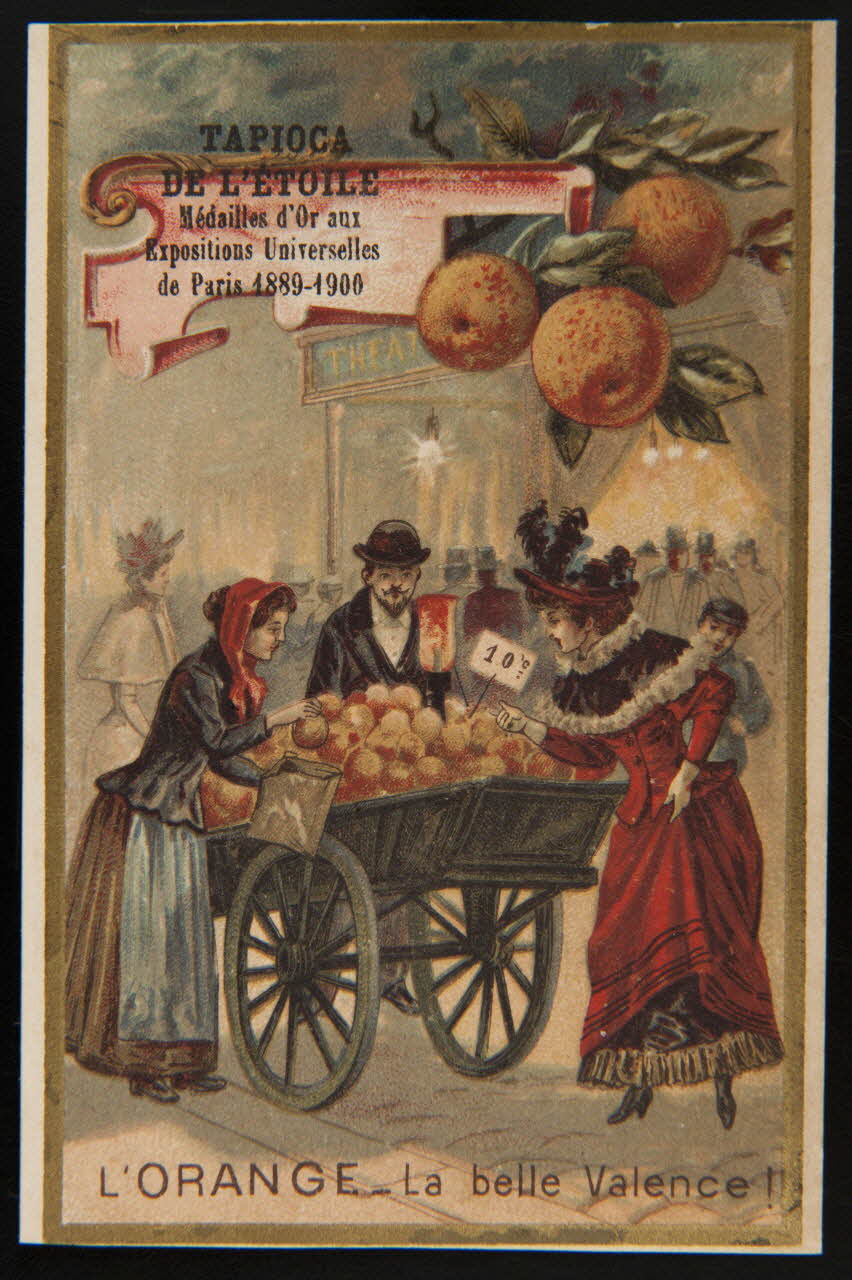 Imprimerie H. Laas ; Pecaud L. carte réclame chromo Paris 1900-1905 1995.1.1085.4 Photo