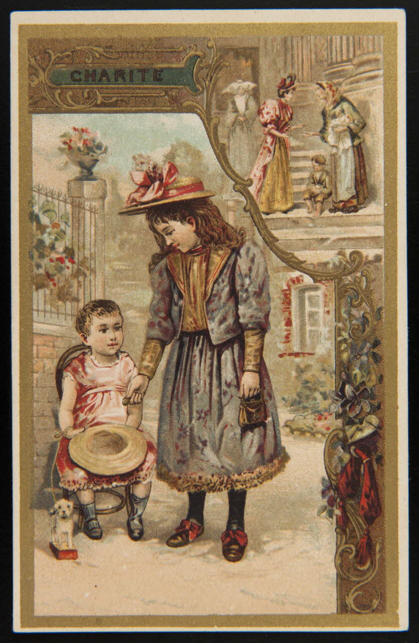 H. Laas, E.Pécaud & Cie Paris carte réclame chromo Paris 1900-1905 1995.1.1086.1 Photo