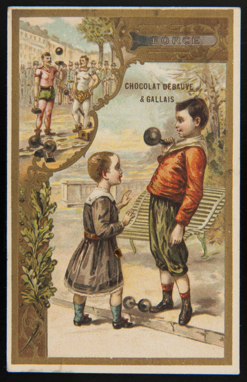 Imprimerie H. Laas ; Imprimerie Emile Pécaud & Cie carte réclame chromo Paris 1900-1905 1995.1.1086.6 Photo
