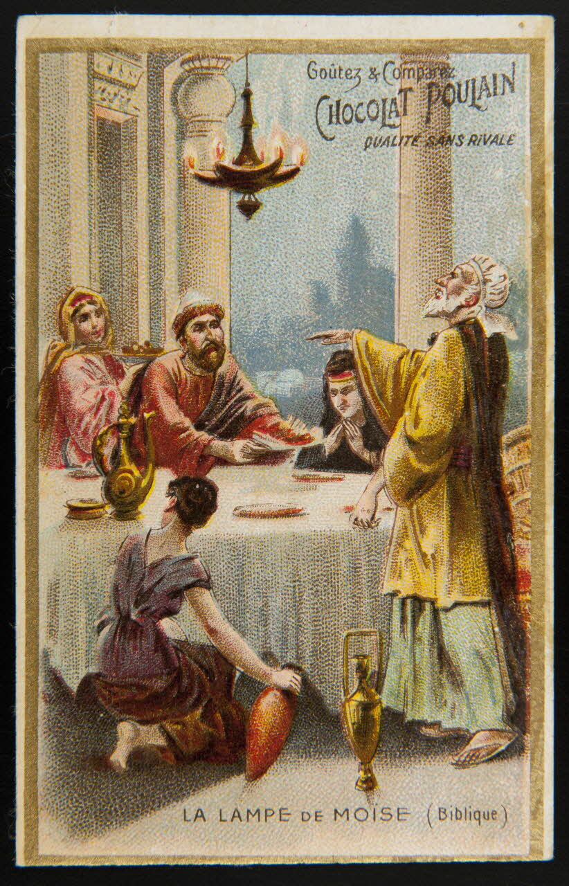 Imprimerie H. Laas ; Poulain carte réclame chromo Paris 1878-1905 1995.1.1087.6 Photo