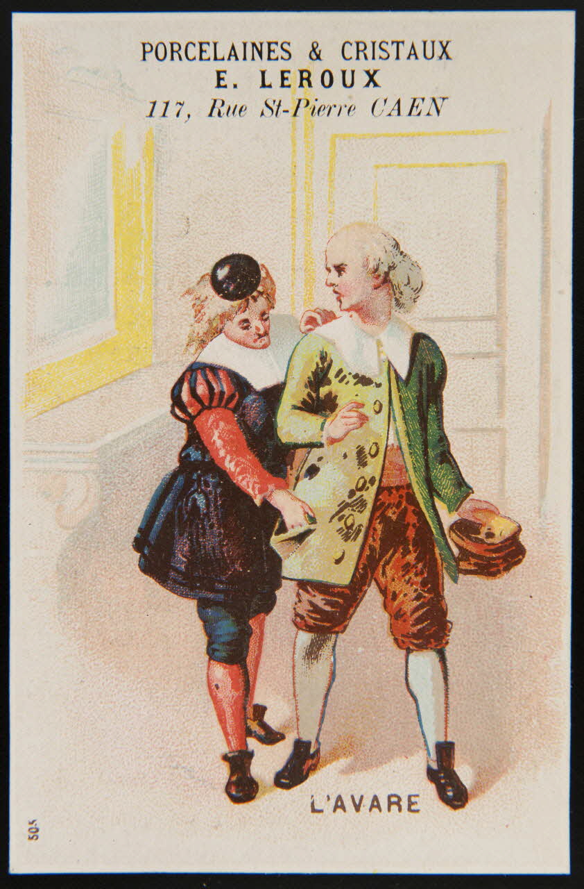 Imprimerie H. Laas carte réclame chromo Paris 1878-1905 1995.1.1089.3 Photo