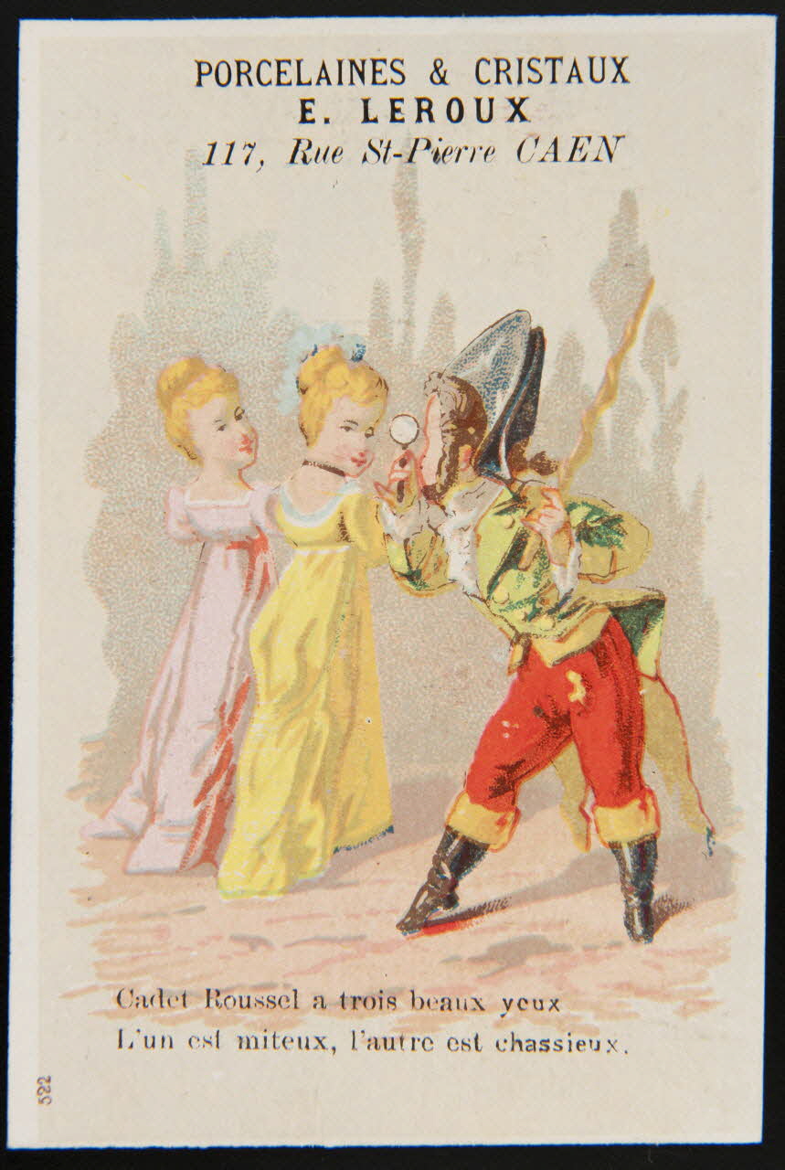 Imprimerie H. Laas carte réclame chromo Paris 1878-1905 1995.1.1090.2 Photo