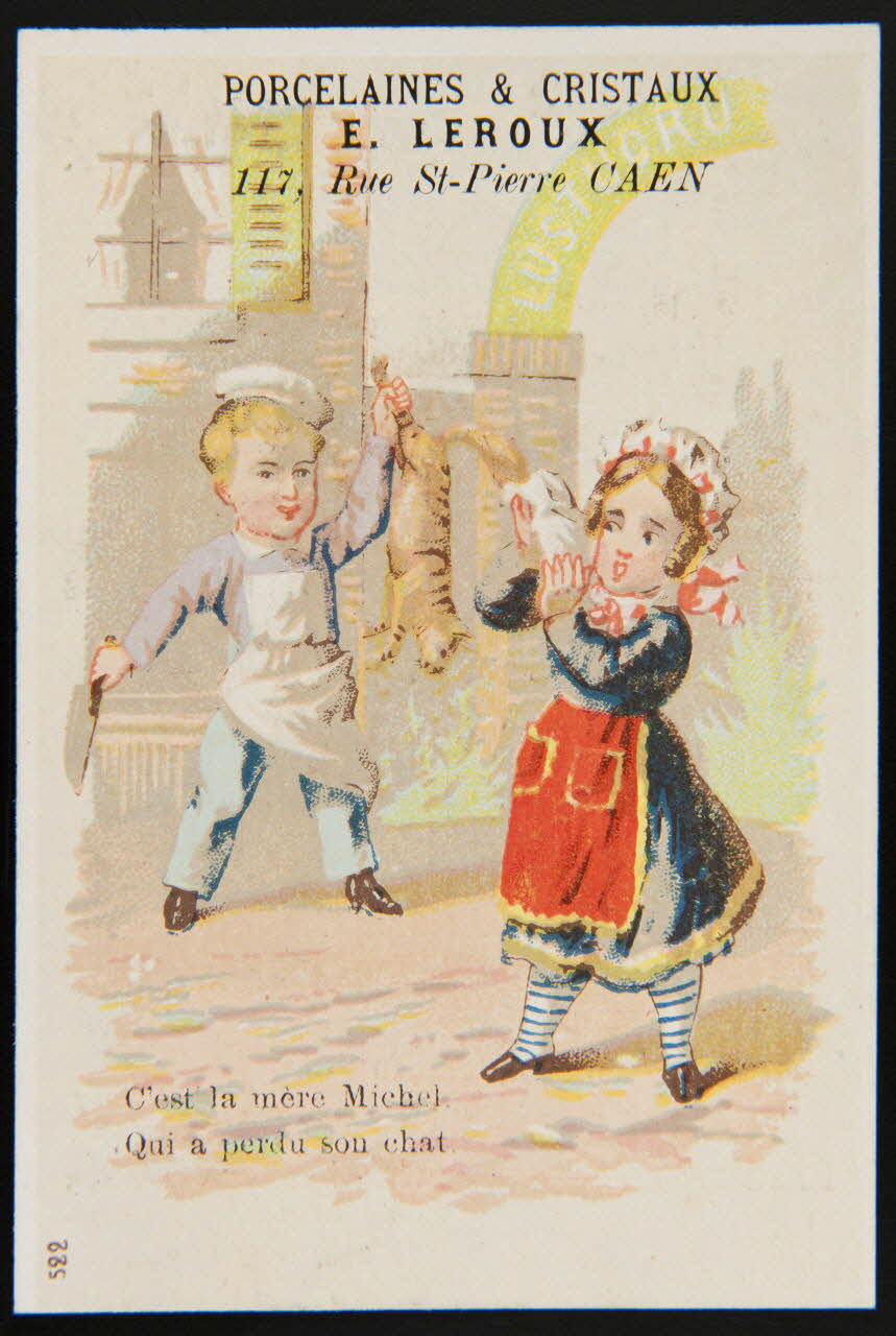 Imprimerie H. Laas carte réclame chromo Paris 1878-1905 1995.1.1090.3 Photo