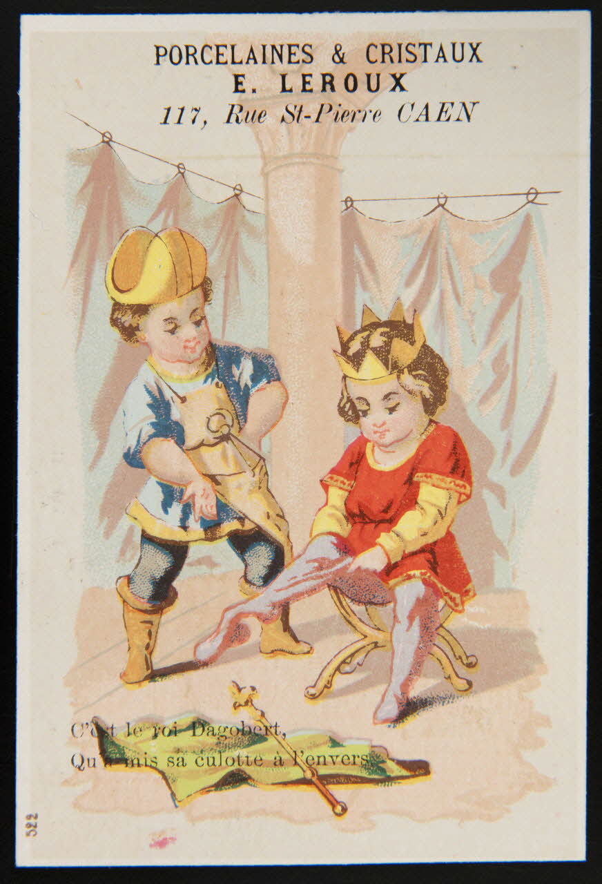 Imprimerie H. Laas carte réclame chromo Paris 1878-1905 1995.1.1090.4 Photo