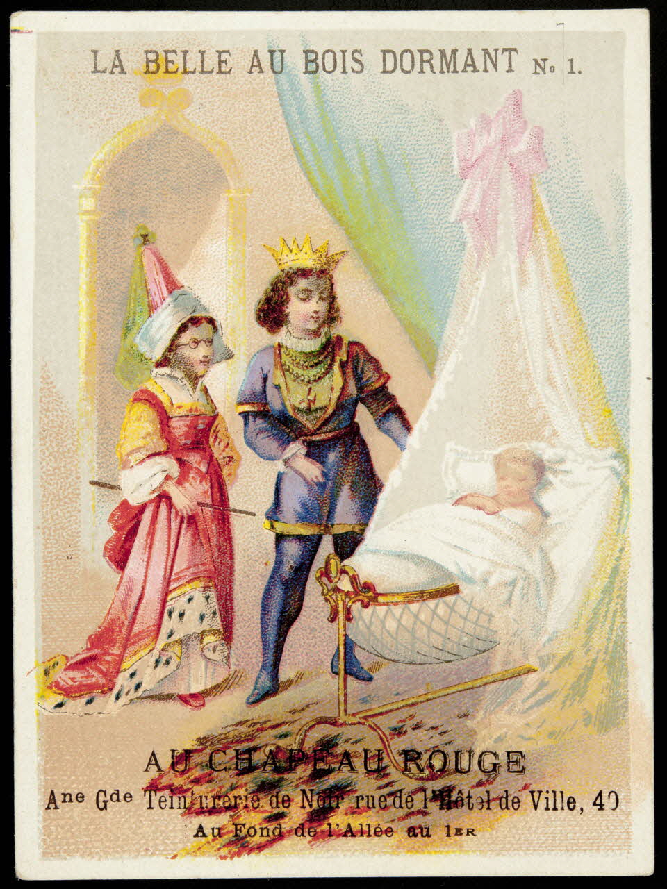 Dangivillé ; Bouillon-Rivoyre ; Imprimerie H. Laas carte réclame chromo Paris 1878-1905 1995.1.1091.1 Photo