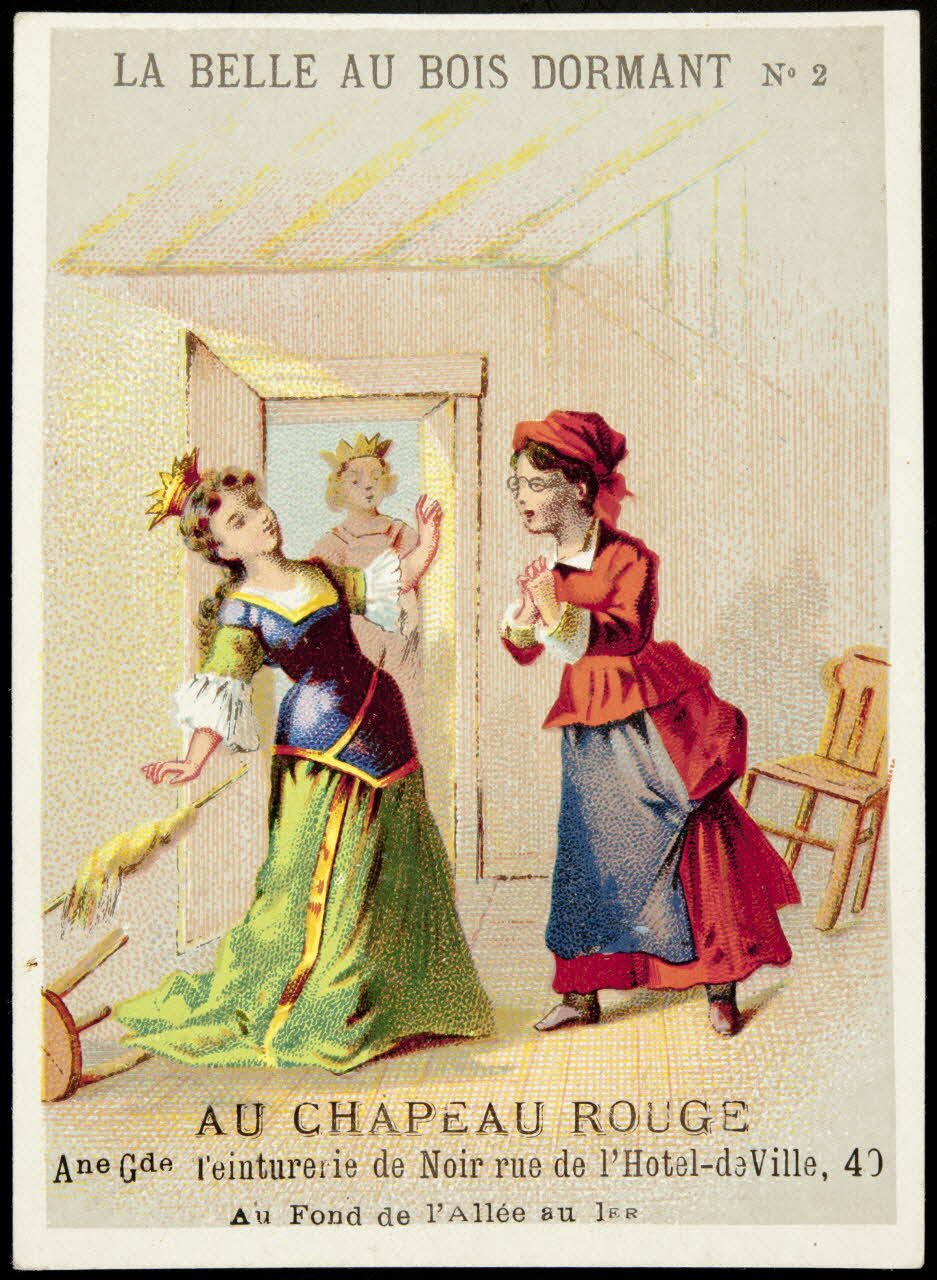 Dangivillé ; Bouillon-Rivoyre ; Imprimerie H. Laas carte réclame chromo Paris 1878-1905 1995.1.1091.2 Photo