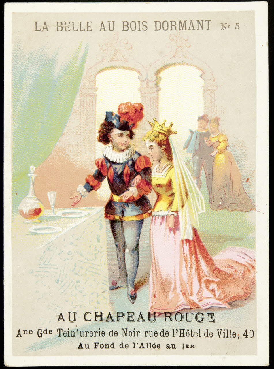 Dangivillé ; Bouillon-Rivoyre ; Imprimerie H. Laas carte réclame chromo Paris 1878-1905 1995.1.1091.5 Photo