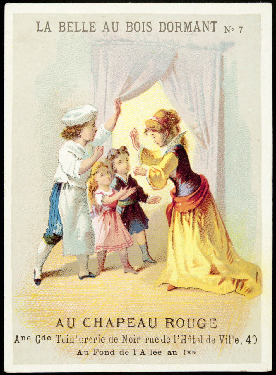Dangivillé ; Bouillon-Rivoyre ; Imprimerie H. Laas carte réclame chromo Paris 1878-1905 1995.1.1091.6 Photo