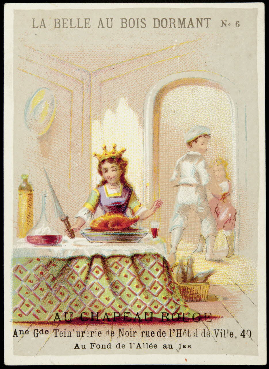 Dangivillé ; Bouillon-Rivoyre ; Imprimerie H. Laas carte réclame chromo Paris 1878-1905 1995.1.1091.7 Photo