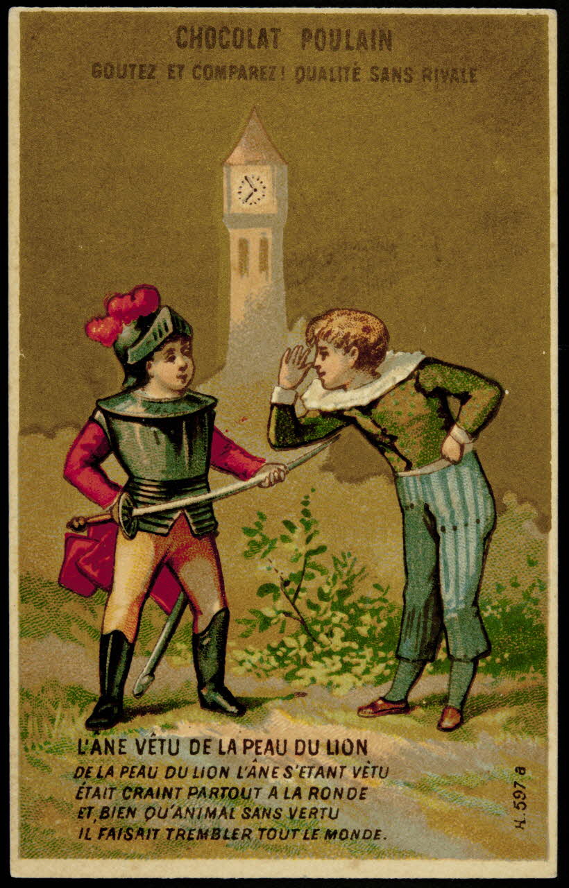 Imprimerie H. Laas carte réclame chromo Paris 1878-1905 1995.1.1097.1 Photo