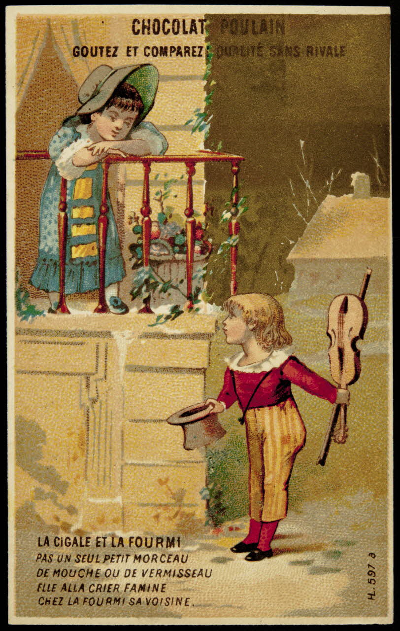 Imprimerie H. Laas carte réclame chromo Paris 1878-1905 1995.1.1097.2 Photo