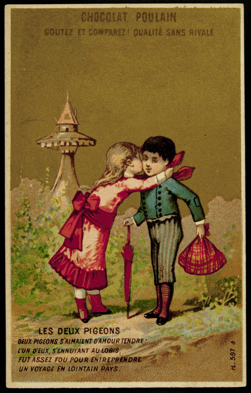 Imprimerie H. Laas carte réclame chromo Paris 1878-1905 1995.1.1097.4 Photo