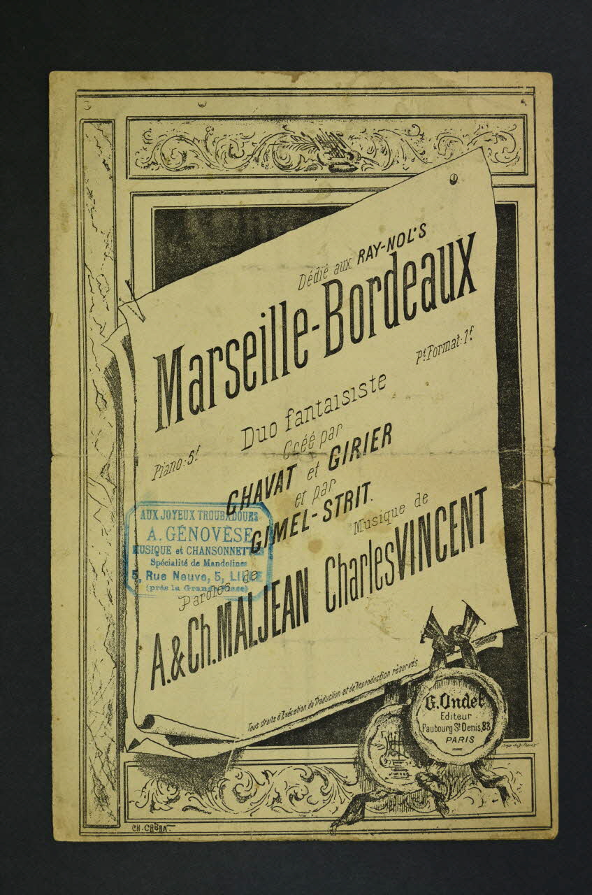 chanson petit format 1966.209.8 Photo Mucem