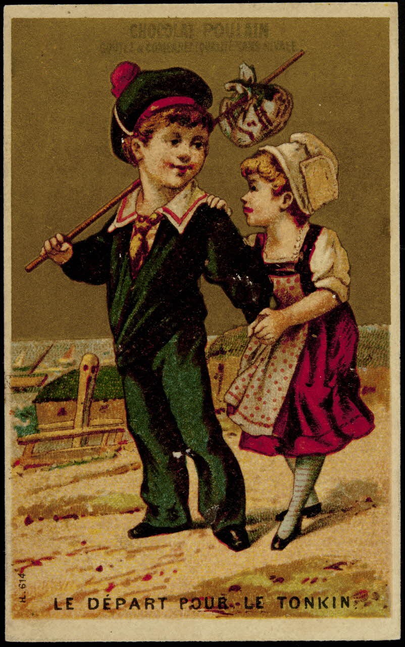 Imprimerie H. Laas carte réclame chromo Paris 1878-1905 1995.1.1100.1 Photo