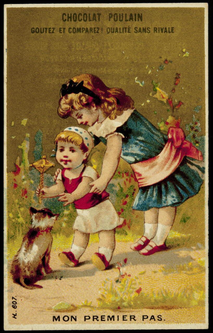 Imprimerie H. Laas carte réclame chromo Paris 1878-1900 1995.1.1106.5 Photo