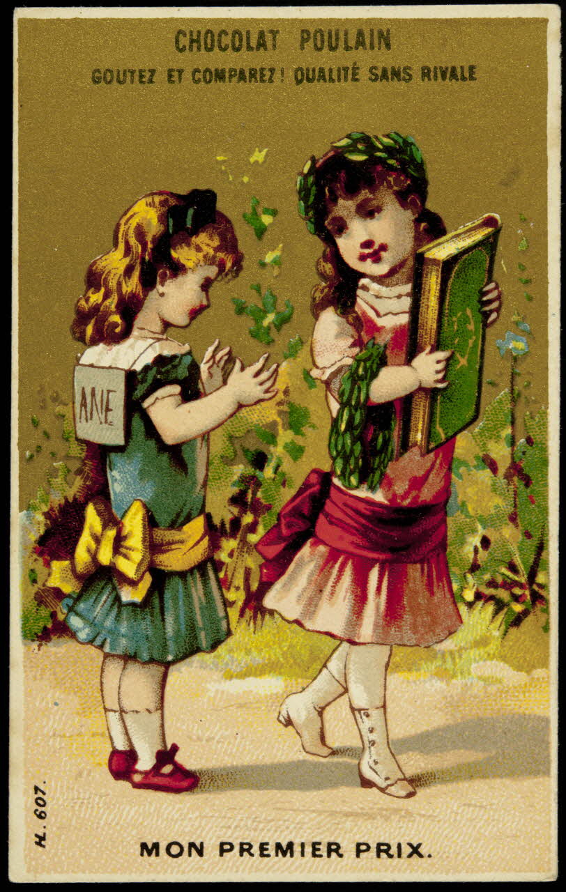 Imprimerie H. Laas carte réclame chromo Paris 1878-1900 1995.1.1106.6 Photo