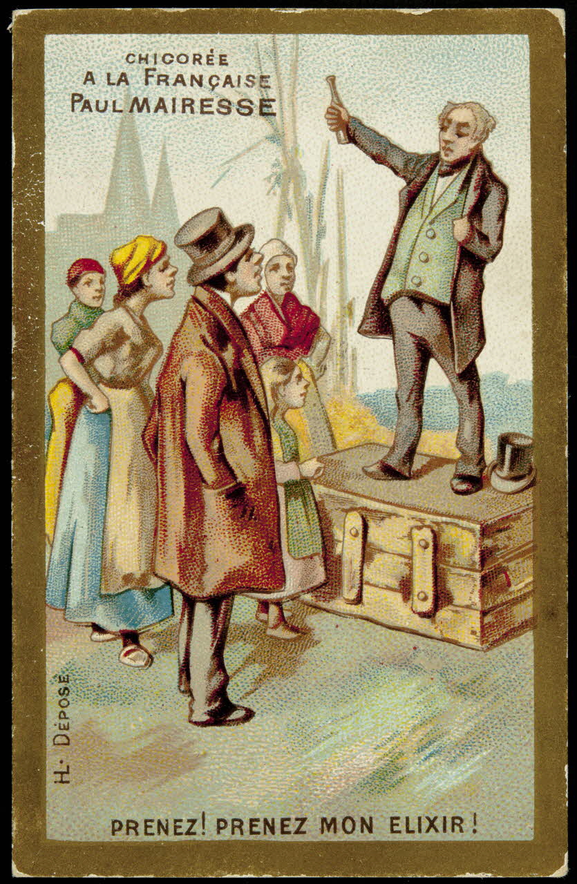 Imprimerie H. Laas carte réclame chromo Paris 1878-1900 1995.1.1107.10 Photo