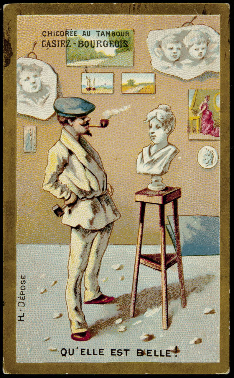 Imprimerie H. Laas carte réclame chromo Paris 1878-1900 1995.1.1107.11 Photo