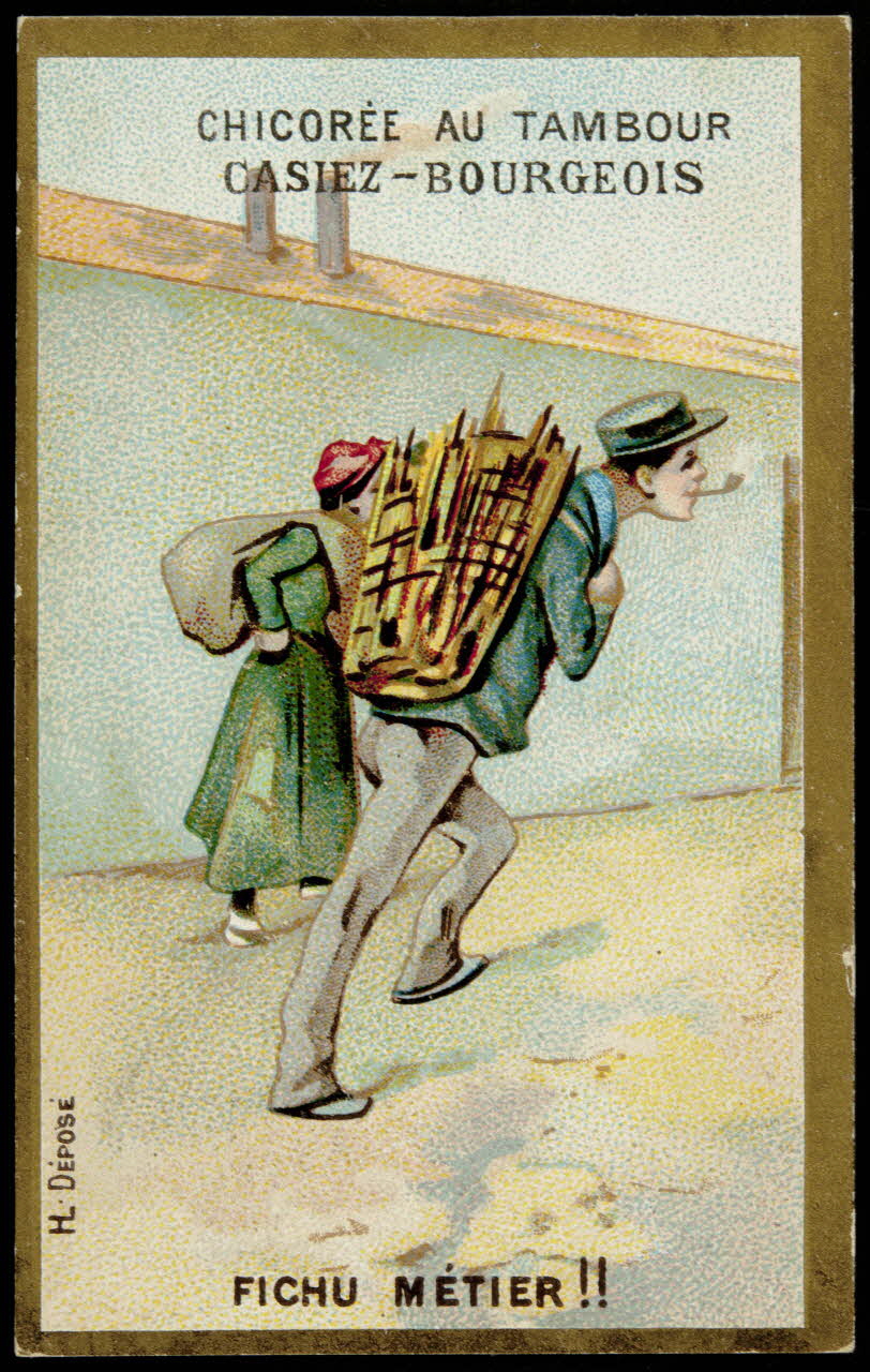 Imprimerie H. Laas carte réclame chromo Paris 1878-1900 1995.1.1107.3 Photo