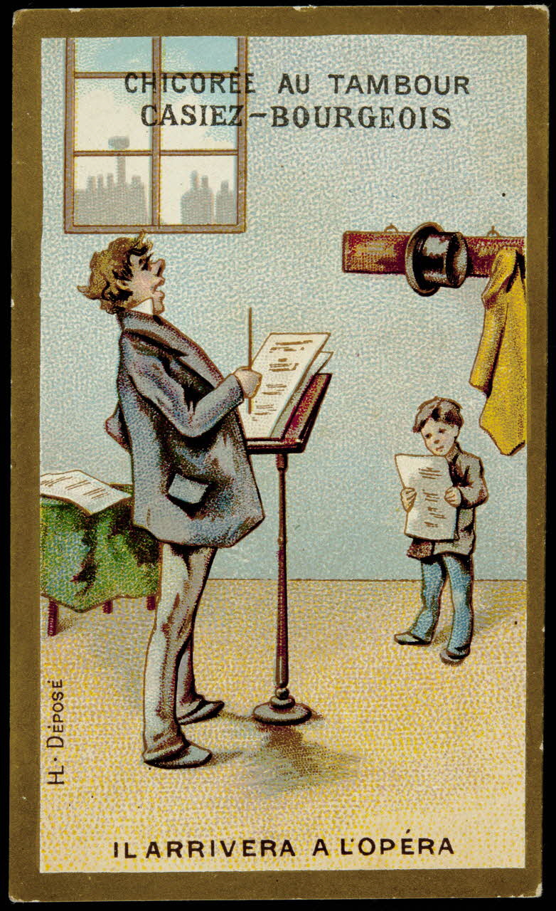 Imprimerie H. Laas carte réclame chromo Paris 1878-1900 1995.1.1107.4 Photo