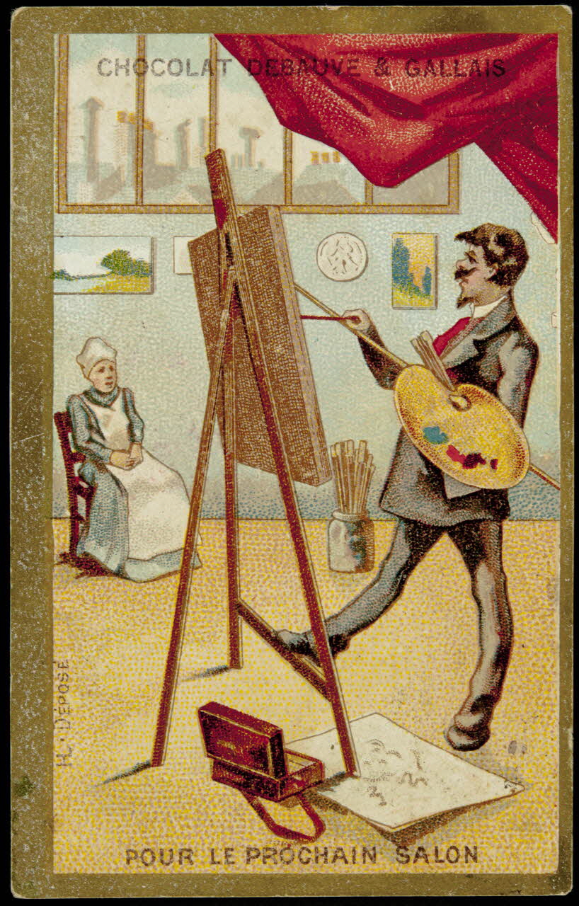 Imprimerie H. Laas carte réclame chromo Paris 1878-1900 1995.1.1107.9 Photo