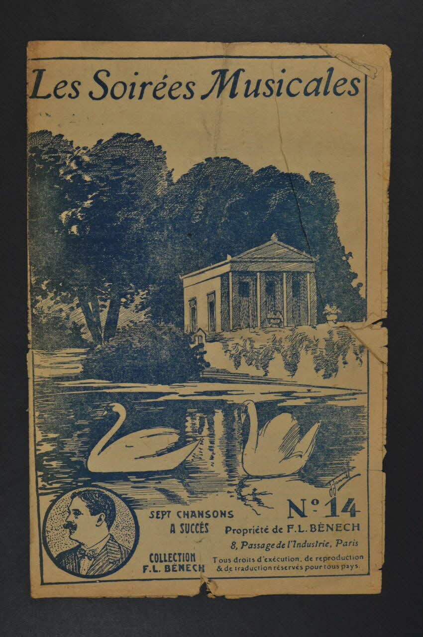 Marc Hély ; Ernest Dumont ; Ferdinand Louis Bénech chanson petit format 1915 1966.209.9.1-3 Photo Mucem