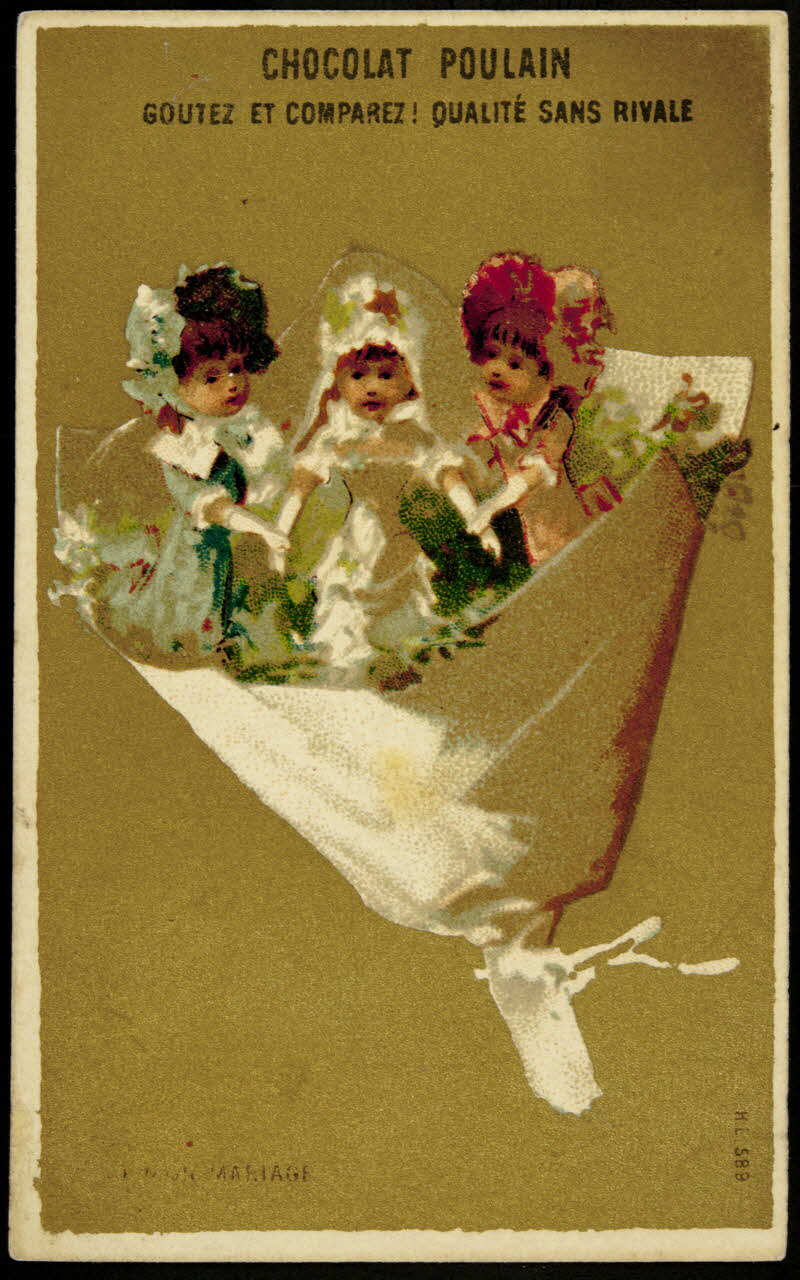 Imprimerie H. Laas carte réclame chromo Paris 1878-1900 1995.1.1111.4 Photo
