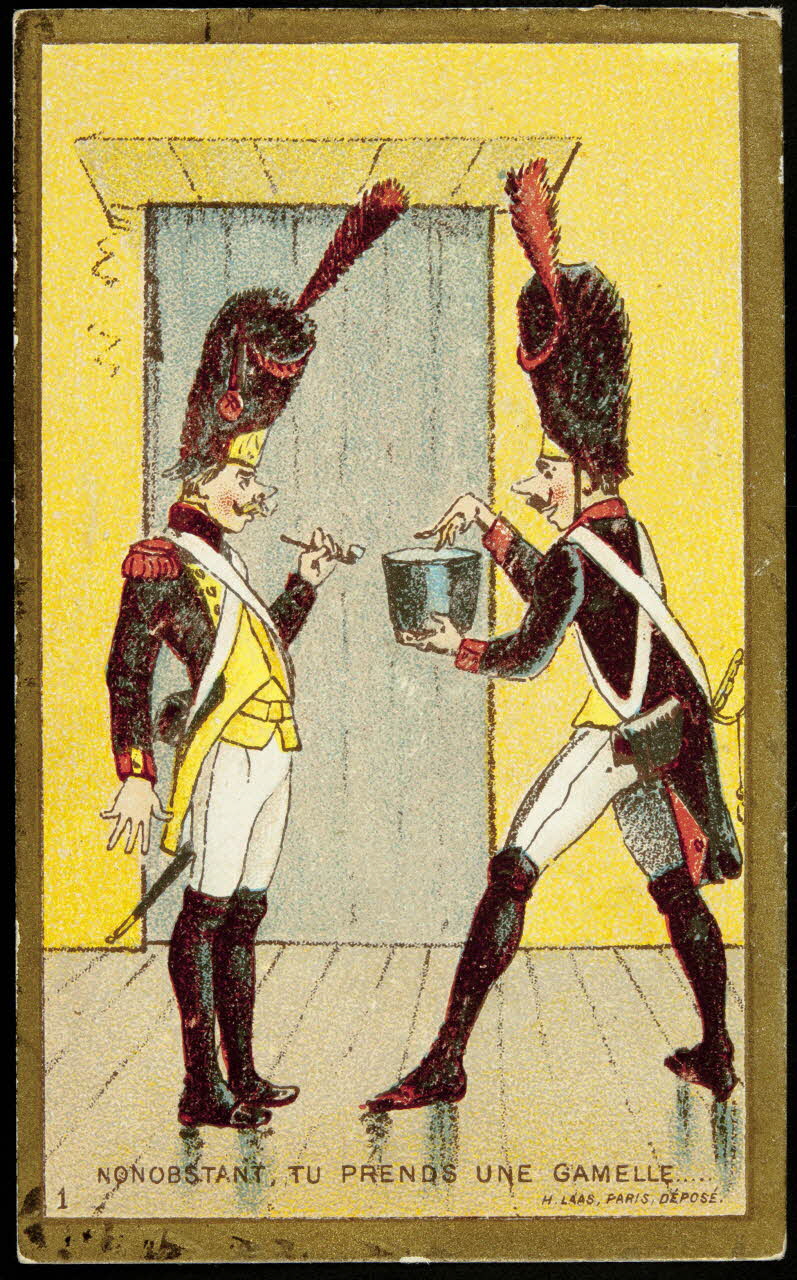 Imprimerie H. Laas carte réclame chromo Paris 1878-1900 1995.1.1113.1 Photo