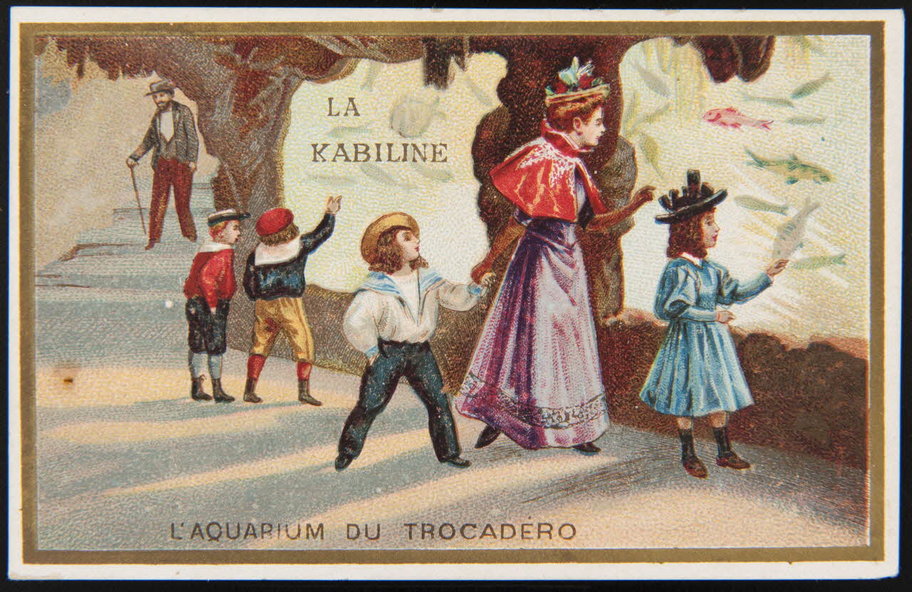 Imprimerie H. Laas carte réclame chromo Paris 1878-1900 1995.1.1114.1 Photo