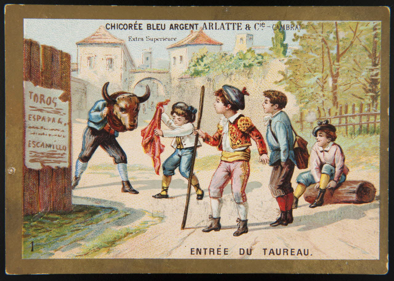 Imprimerie H. Laas carte réclame chromo Paris 1878-1900 1995.1.1115.1 Photo