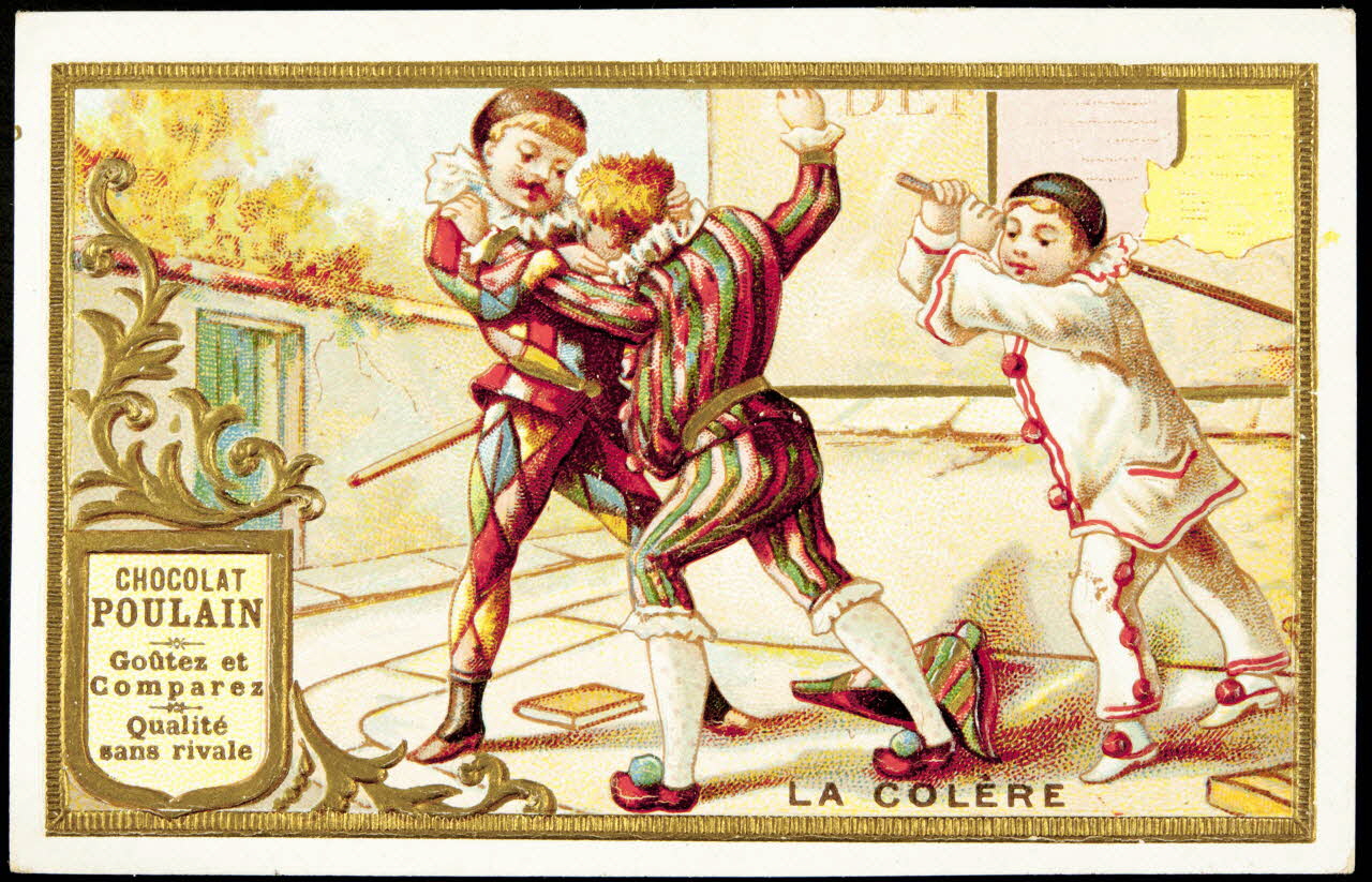 Imprimerie H. Laas ; Poulain carte réclame chromo Paris 1878-1905 1995.1.1118.3 Photo