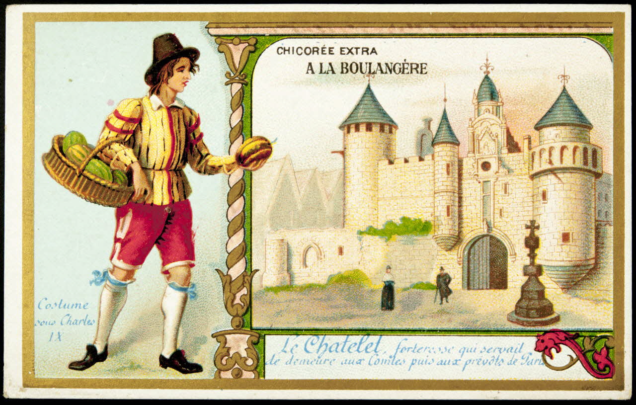 Imprimerie H. Laas carte réclame chromo Paris 1878-1900 1995.1.1123.2 Photo