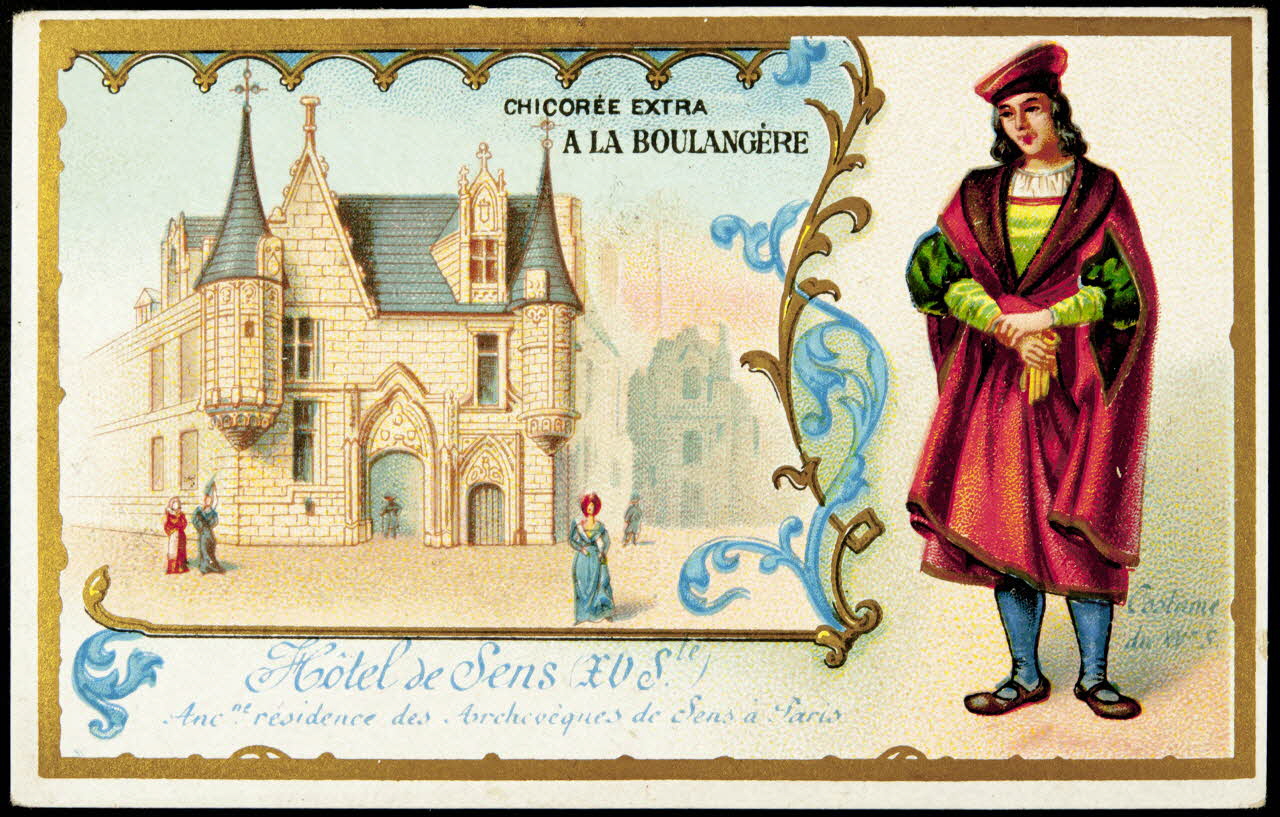 Imprimerie H. Laas carte réclame chromo Paris 1878-1900 1995.1.1123.3 Photo
