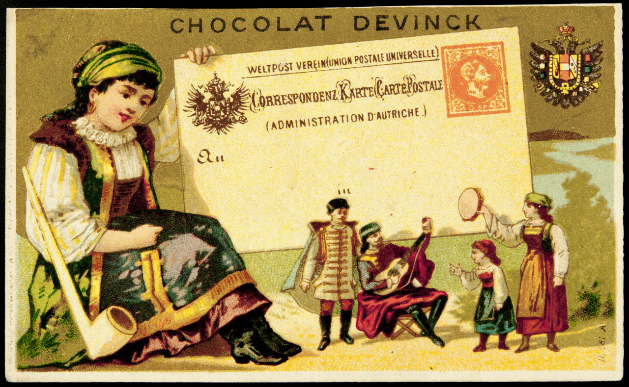 Imprimerie H. Laas carte réclame chromo Paris 1878-1905 1995.1.1129.1 Photo