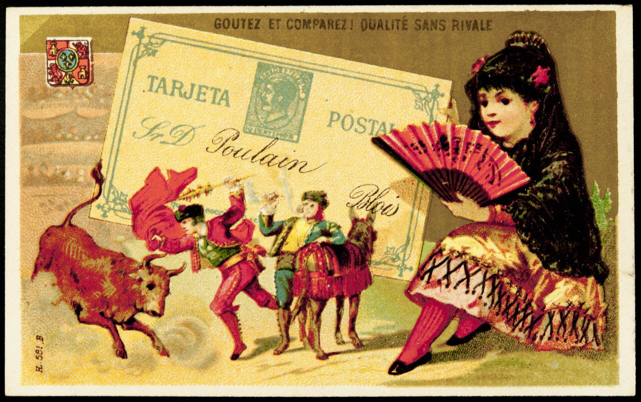 Imprimerie H. Laas carte réclame chromo Paris 1878-1905 1995.1.1129.10 Photo