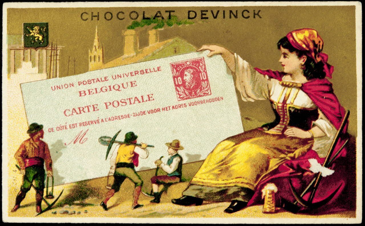 Imprimerie H. Laas carte réclame chromo Paris 1878-1905 1995.1.1129.2 Photo