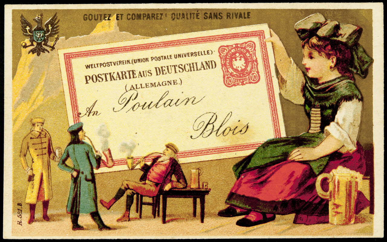 Imprimerie H. Laas carte réclame chromo Paris 1878-1905 1995.1.1129.7 Photo